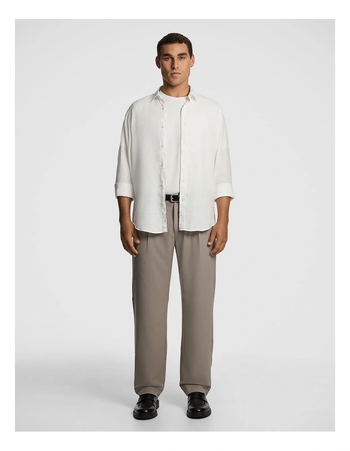 Lennox Wide Chino in Stone image 5