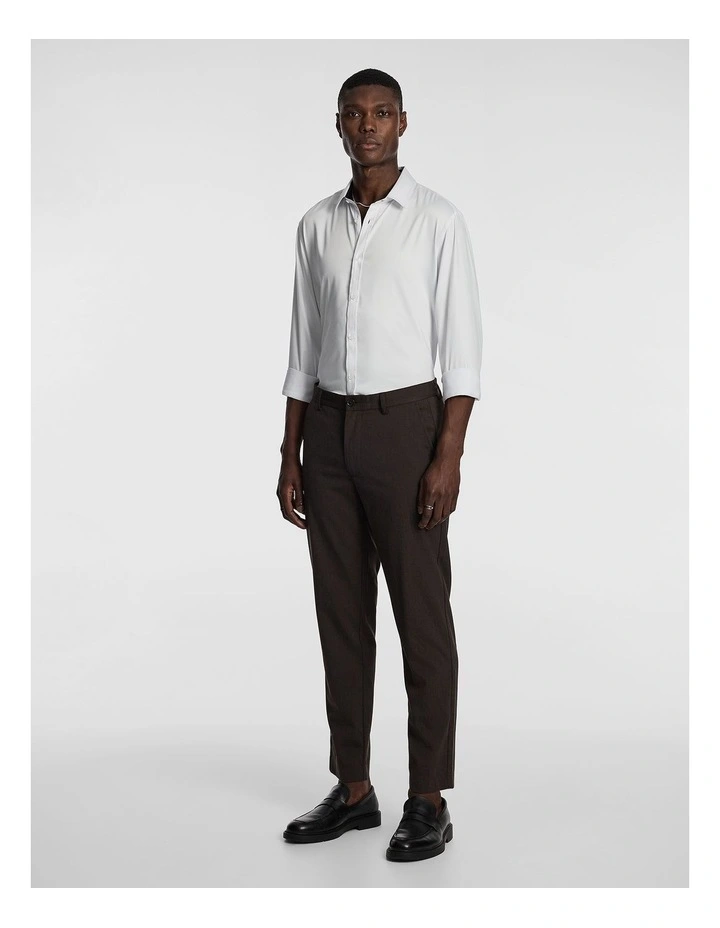 Diesel Slim Cropped Chino in Brown image 5