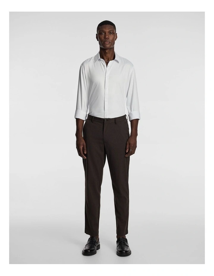 Diesel Slim Cropped Chino in Brown image 6