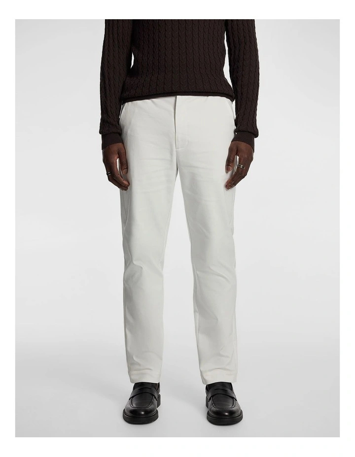 Tatum Tapered Chino in White image 1