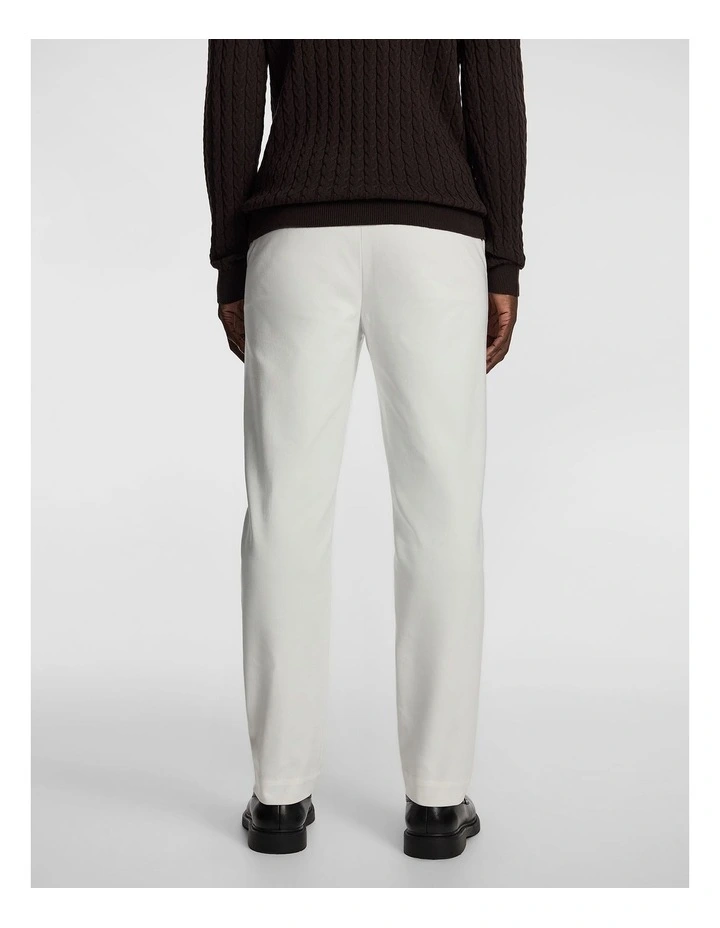 Tatum Tapered Chino in White image 2