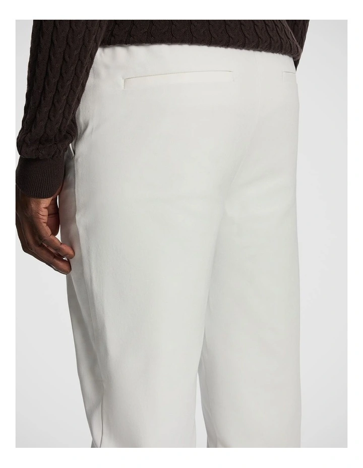 Tatum Tapered Chino in White image 4