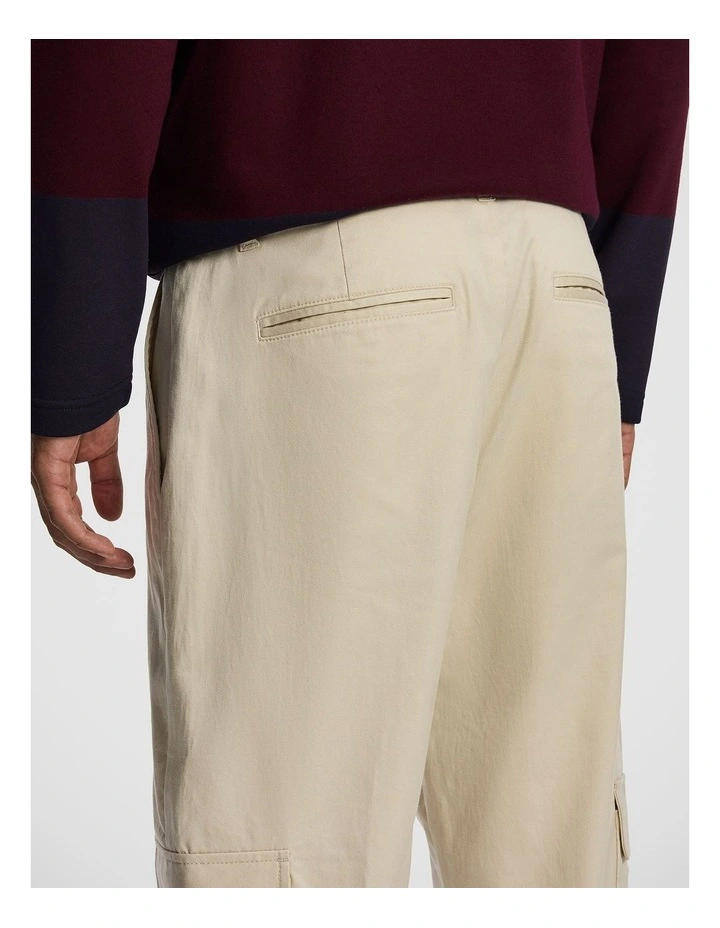 Rocco Cargo Chino in Cream image 4