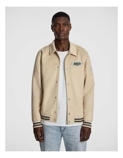 Princeton Varsity Jacket in Natural