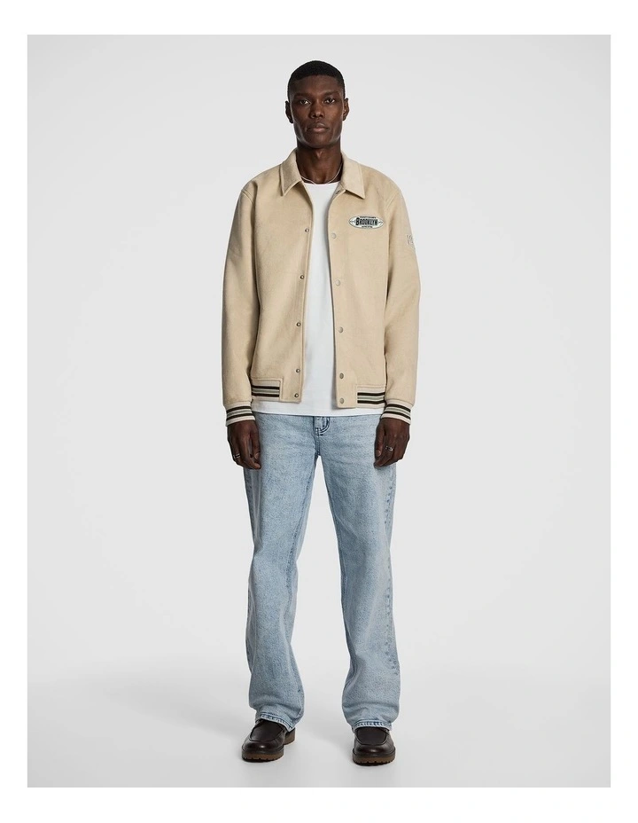 Princeton Varsity Jacket in Natural image 2