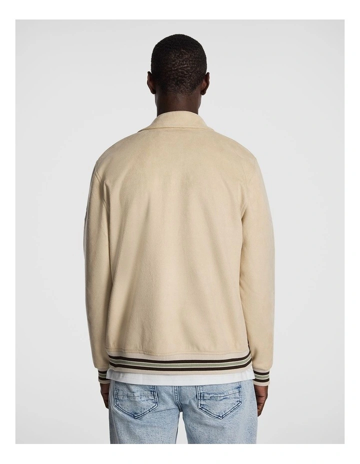 Princeton Varsity Jacket in Natural image 3