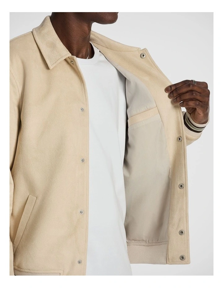 Princeton Varsity Jacket in Natural image 6