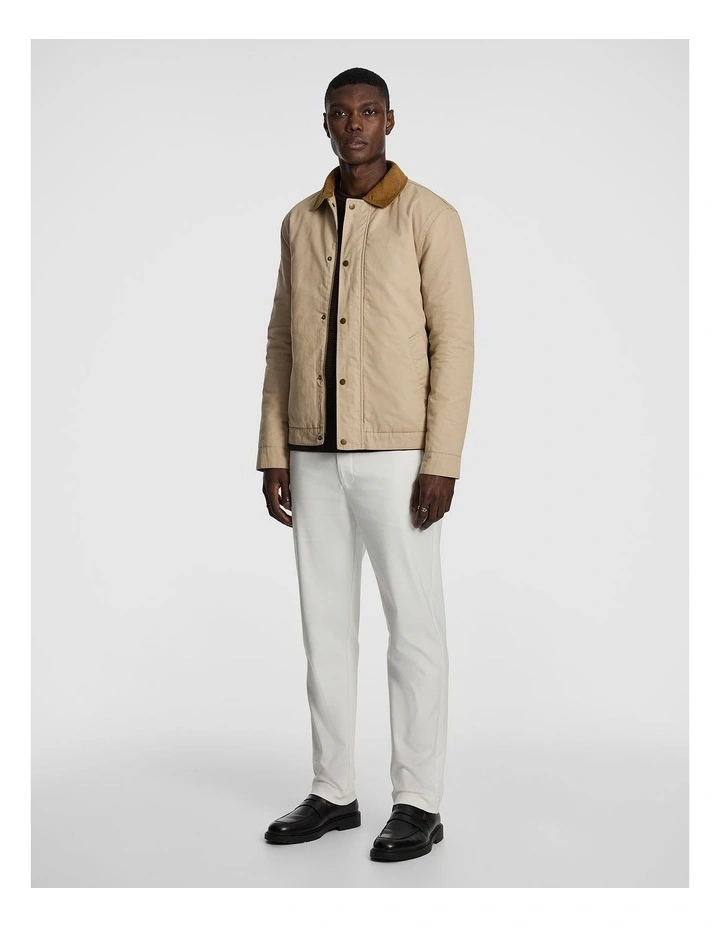 Fraser Contrast Collar Jacket in Natural image 4