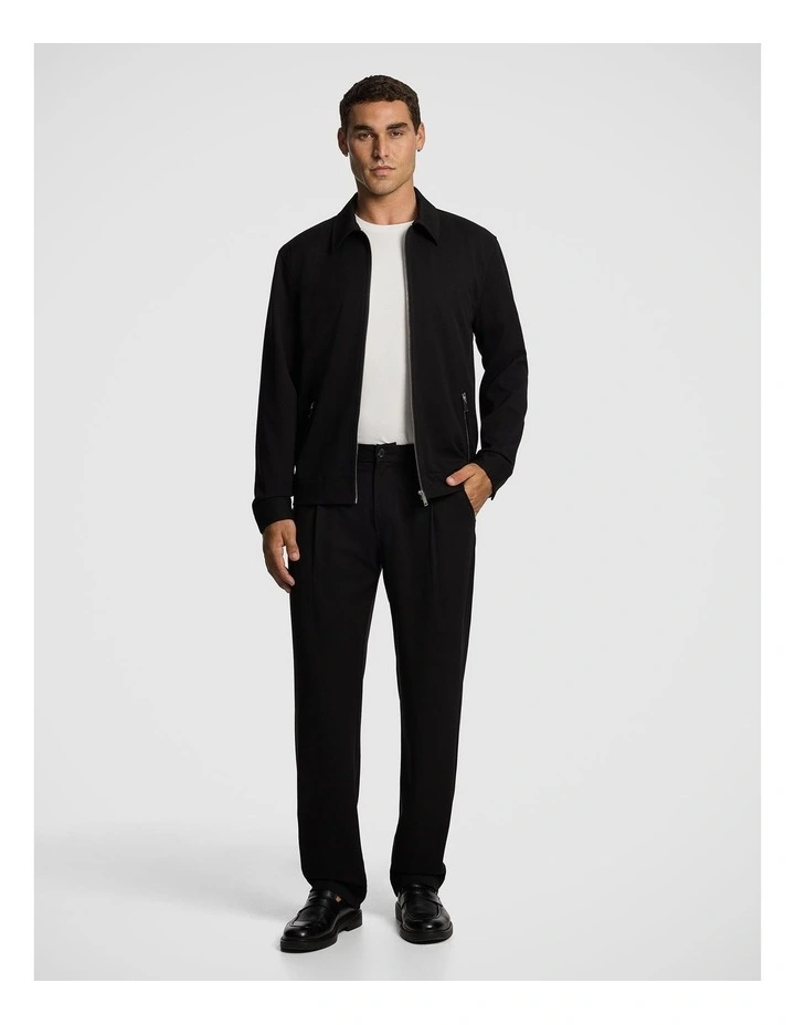 Lennox Smart Zip Jacket in Black image 2