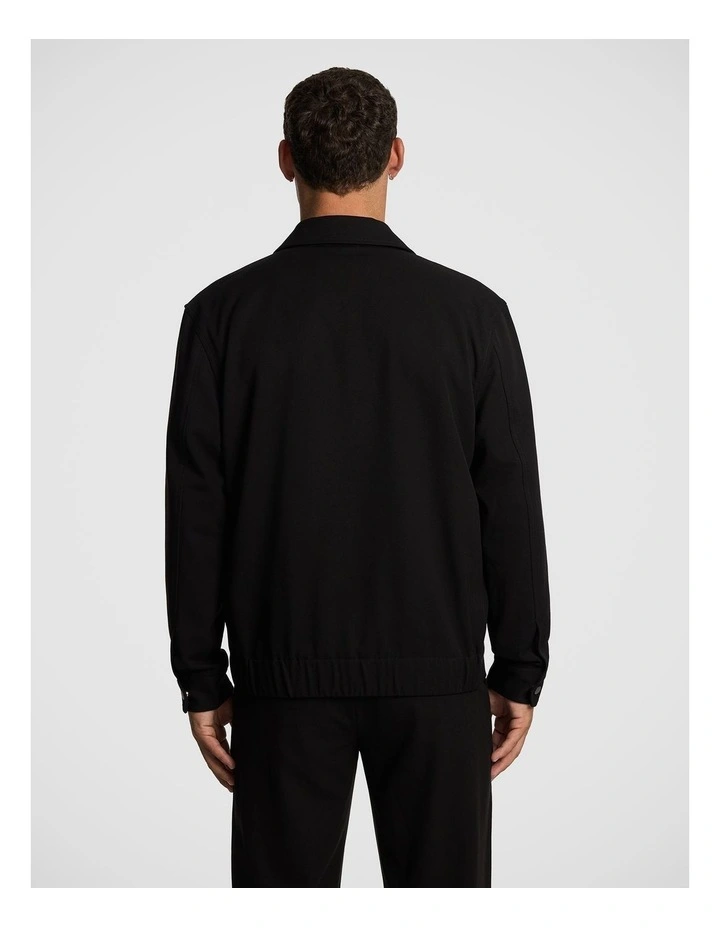Lennox Smart Zip Jacket in Black image 3