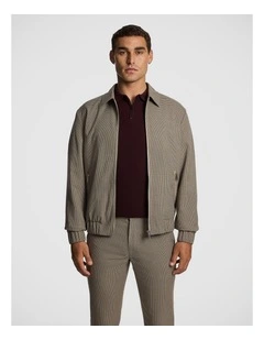 Peaky Check Jacket in Brown