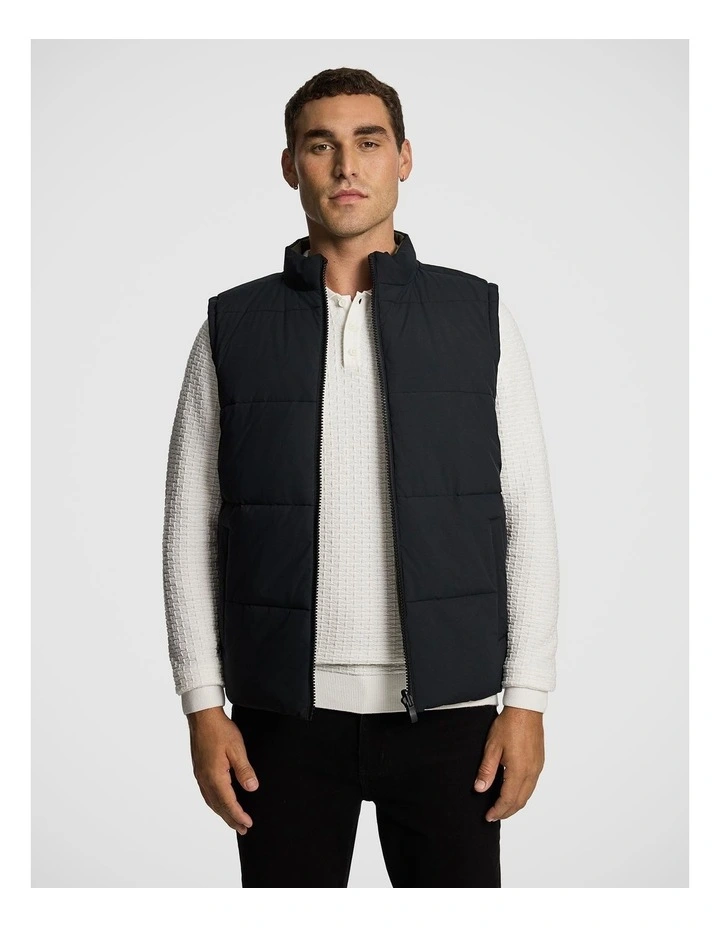 Finn Reversible Vest in Black image 1