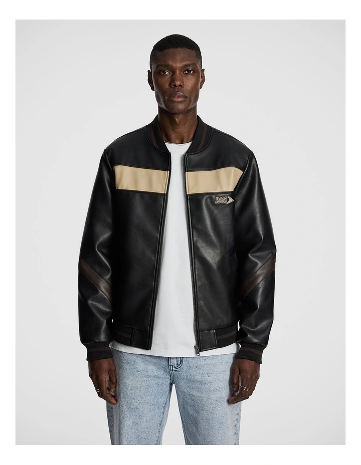 Lando Moto Jacket in Black image 1