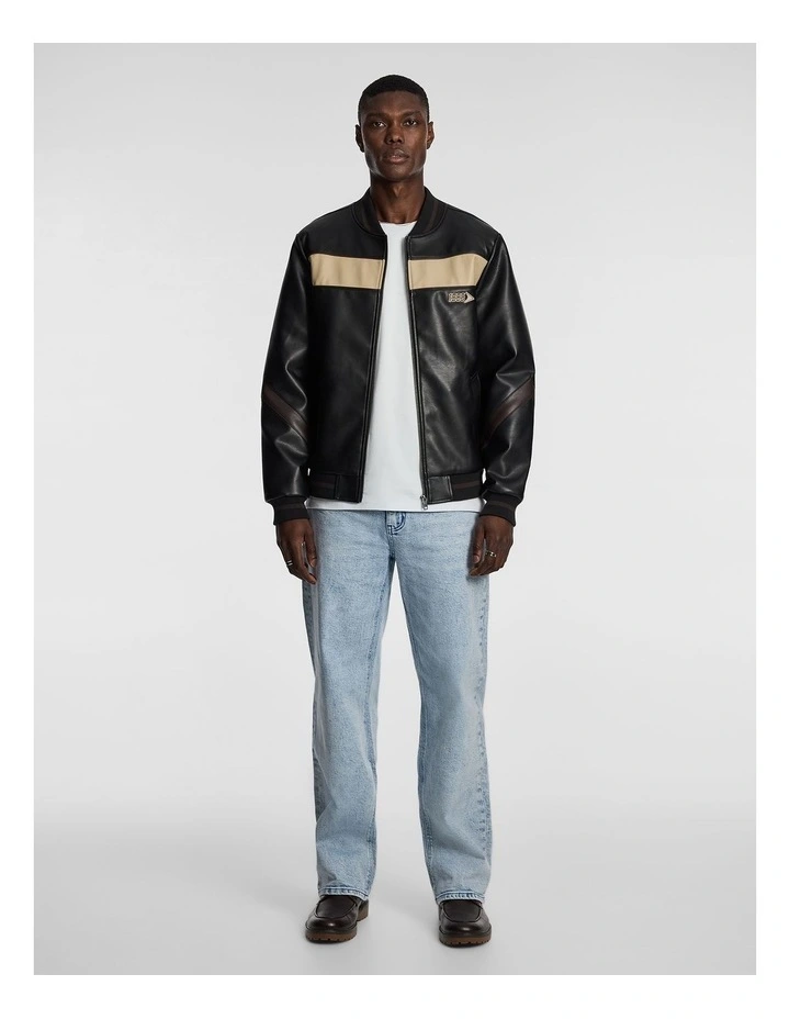 Lando Moto Jacket in Black image 2