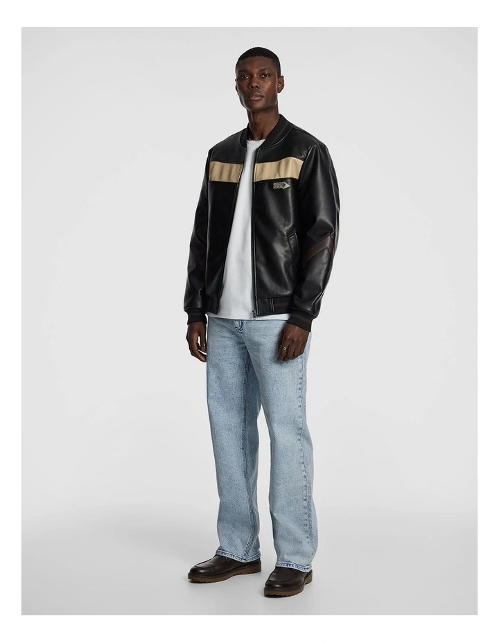 Lando Moto Jacket in Black image 4
