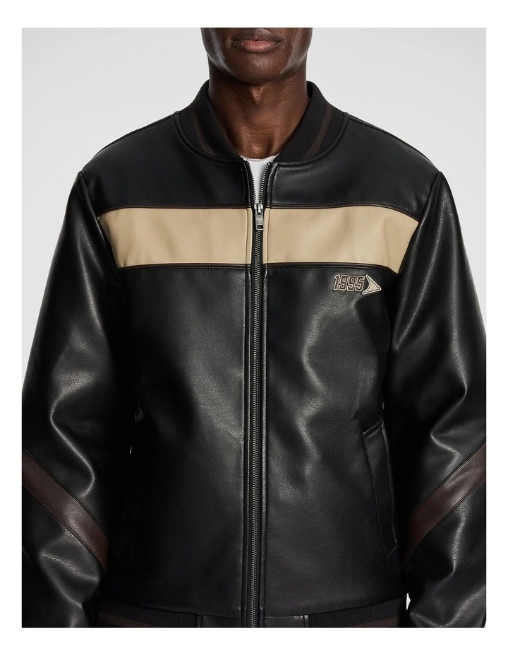 Lando Moto Jacket in Black image 5