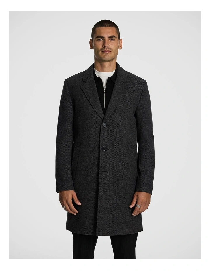 Grayson Duster Coat in Charcoal image 1