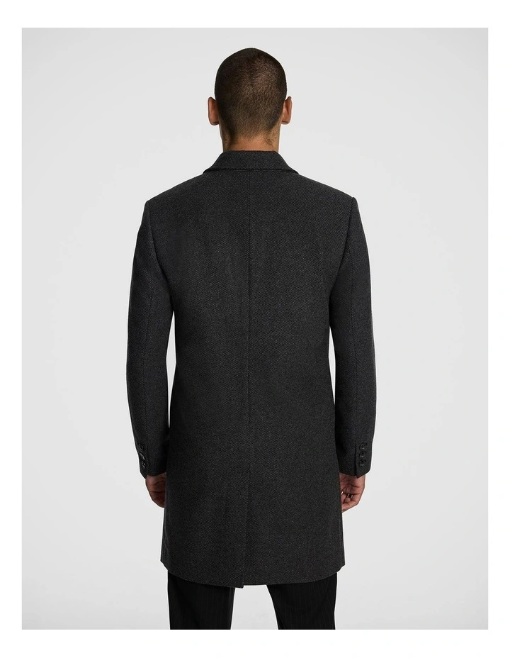 Grayson Duster Coat in Charcoal image 3
