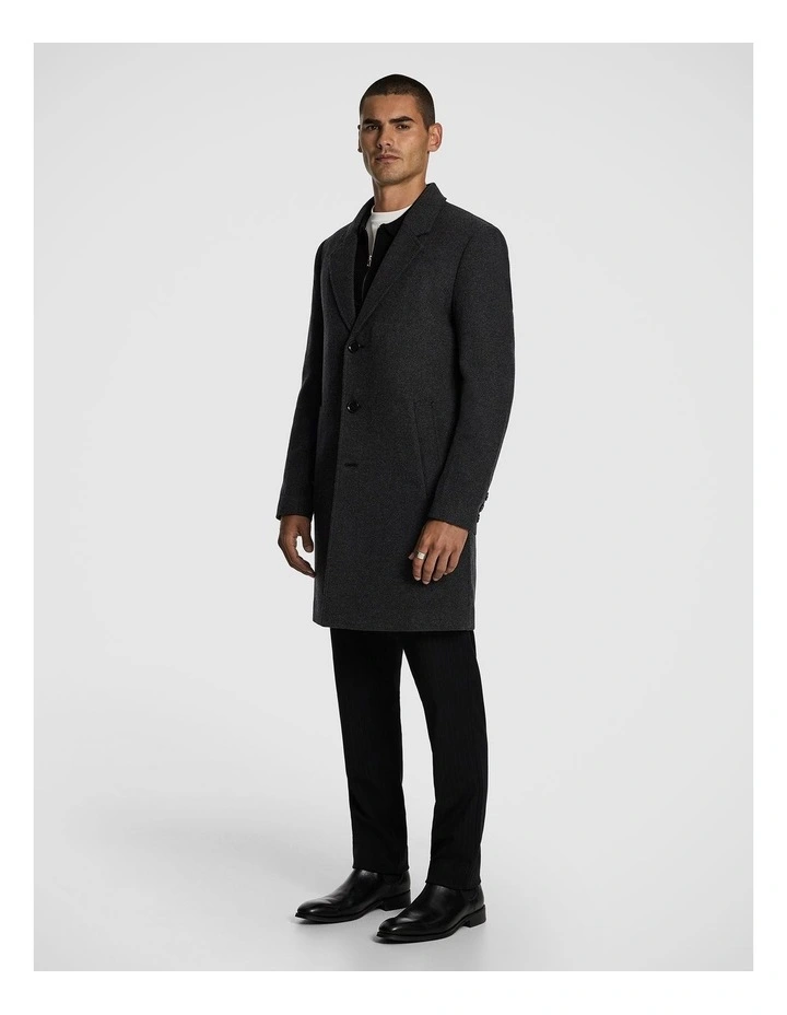 Grayson Duster Coat in Charcoal image 4