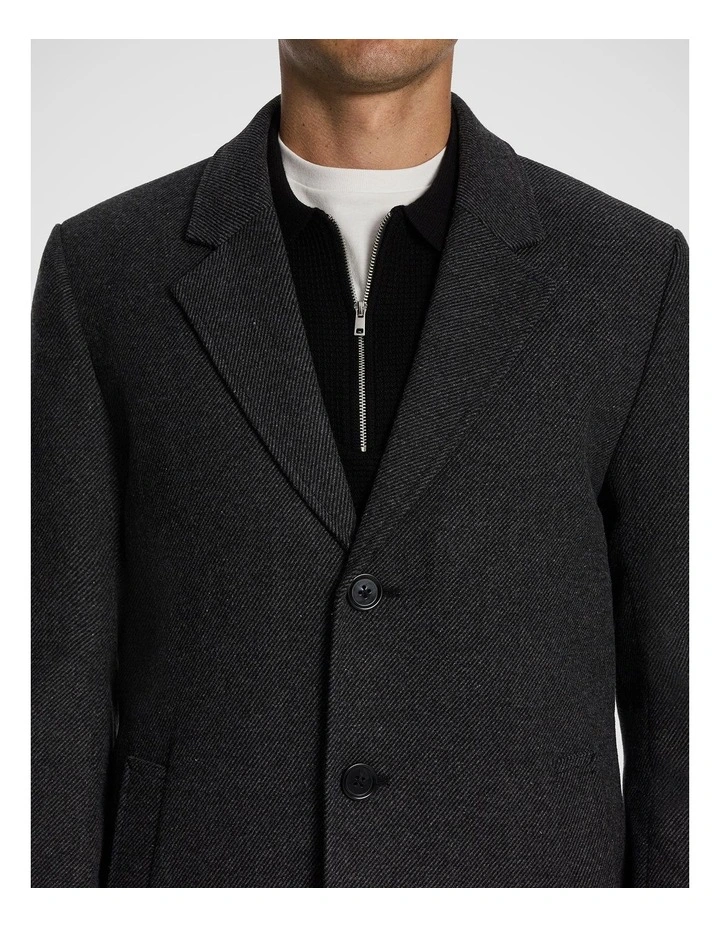 Grayson Duster Coat in Charcoal image 5