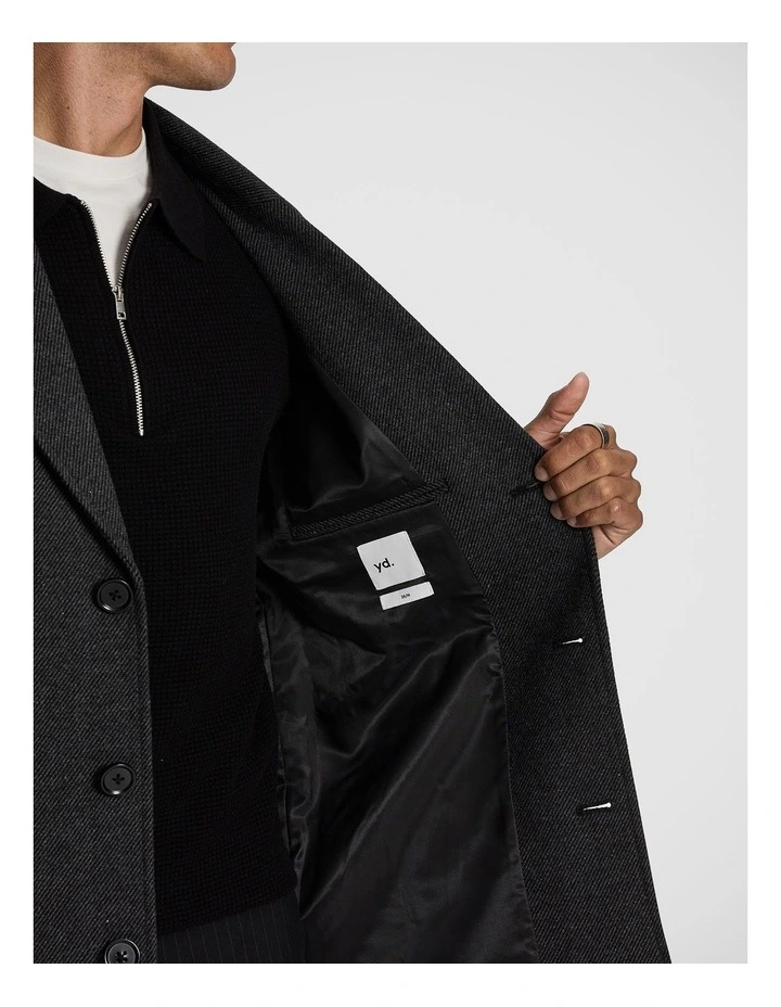 Grayson Duster Coat in Charcoal image 6