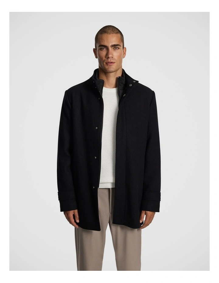 Waylon Melton Coat in Black image 1