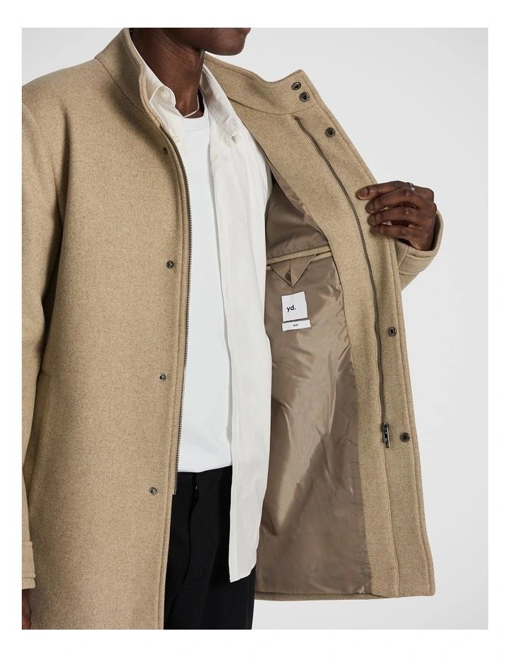 Lincoln Melton Coat in Beige image 5