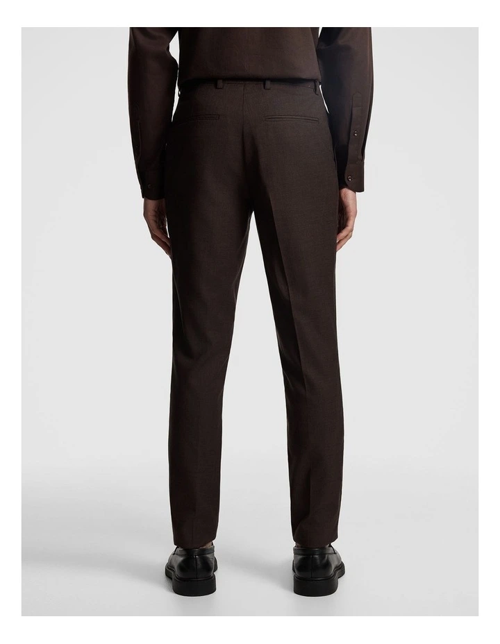 Luiji Slim Dress Pant in Chocolate image 3