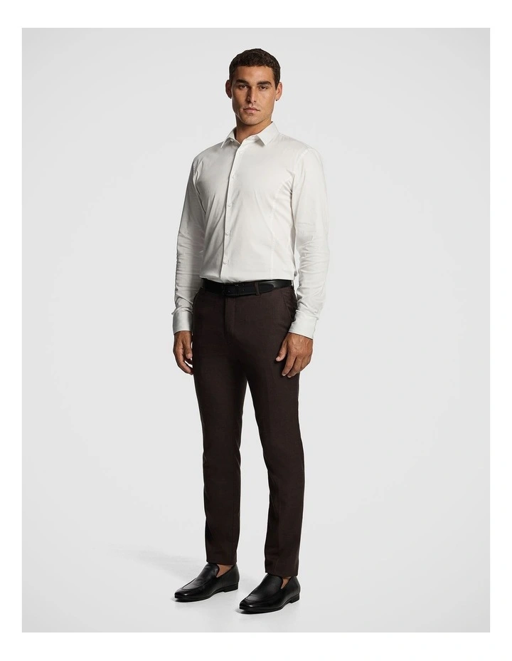 Luiji Slim Dress Pant in Chocolate image 5
