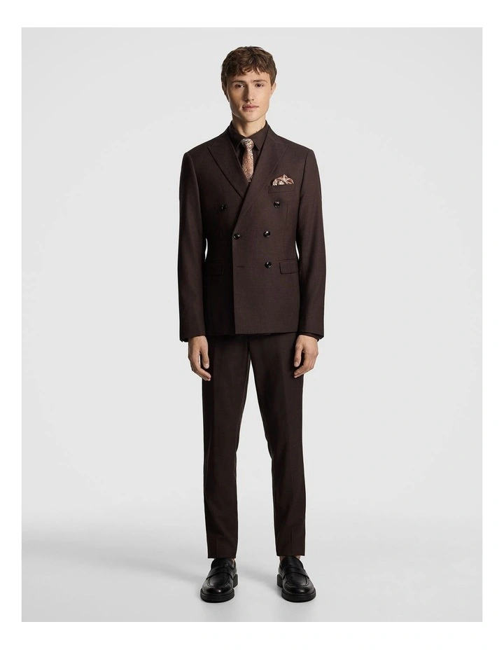 Luiji Slim Dress Pant in Chocolate image 6