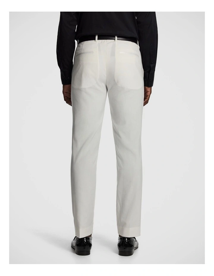 Devito Slim Dress Pant in White image 2