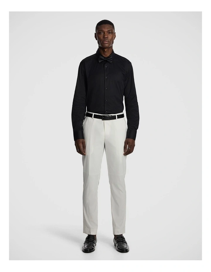 Devito Slim Dress Pant in White image 6