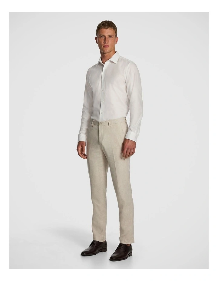 Stirling Slim Dress Shirt in White image 4