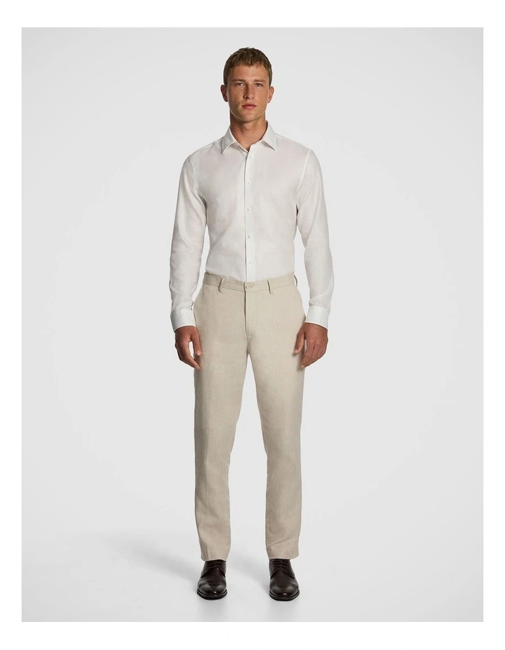 Stirling Slim Dress Shirt in White image 5