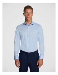 Jaxx Regular Fit Stretch Dress Shirt in Light Blue