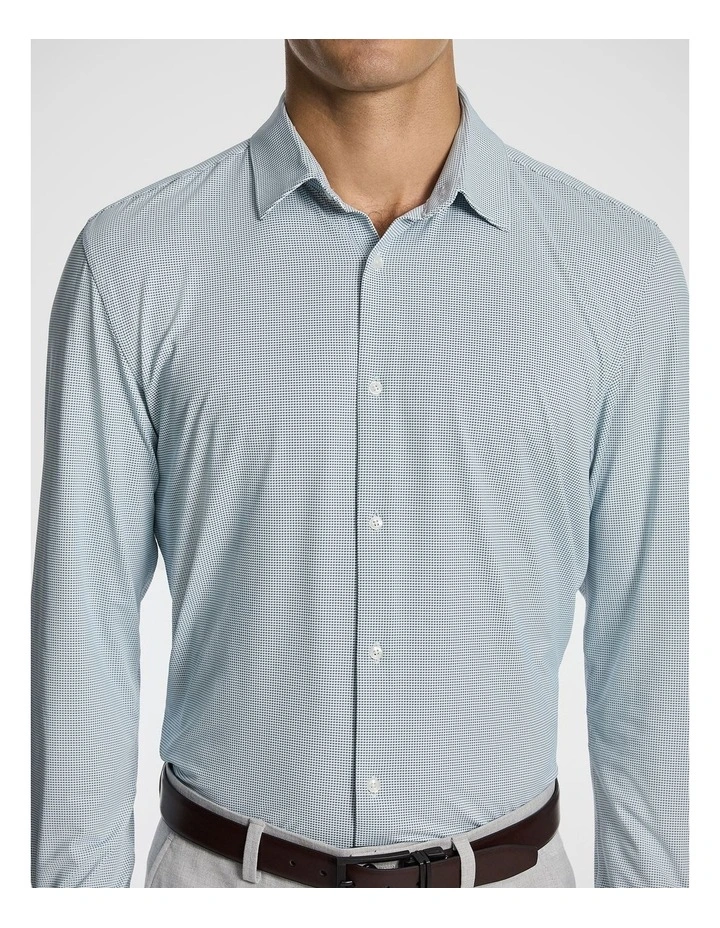 Flex Slim Fit Dress Shirt in Blue image 3