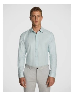 Clover Slim Fit Dress Shirt in Mint Green