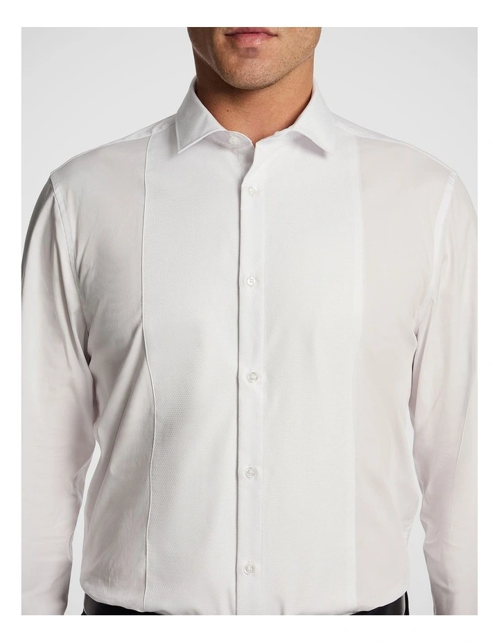 Tuxedo Slim Fit Stretch Dress Shirt in White image 3