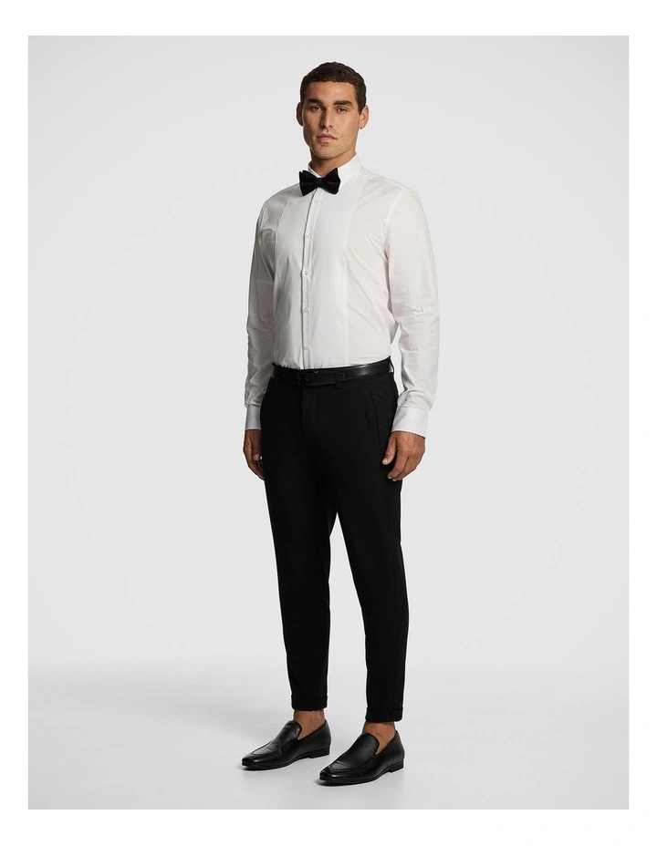Tuxedo Slim Fit Stretch Dress Shirt in White image 4