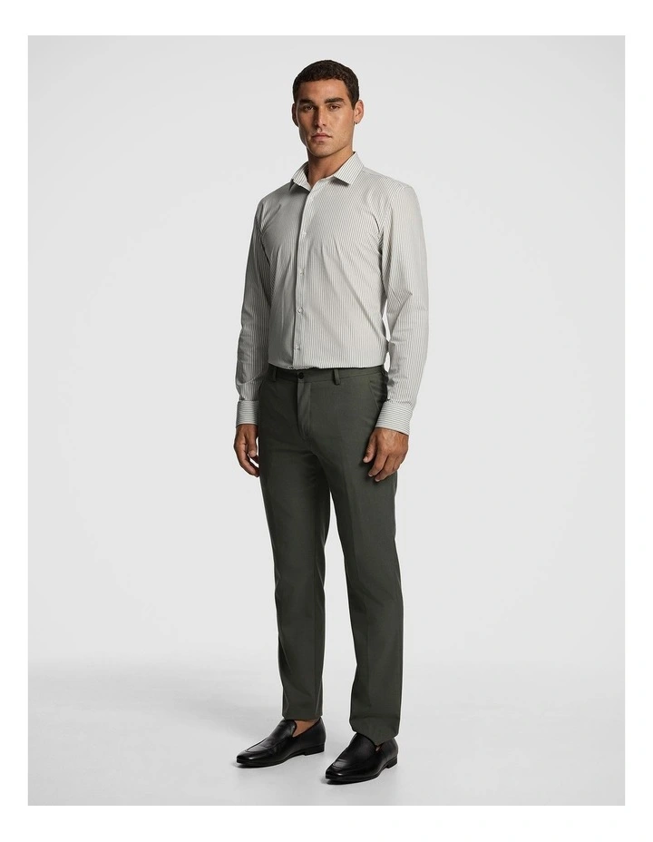 Adamos Slim Fit Stretch Dress Shirt in Natural image 4