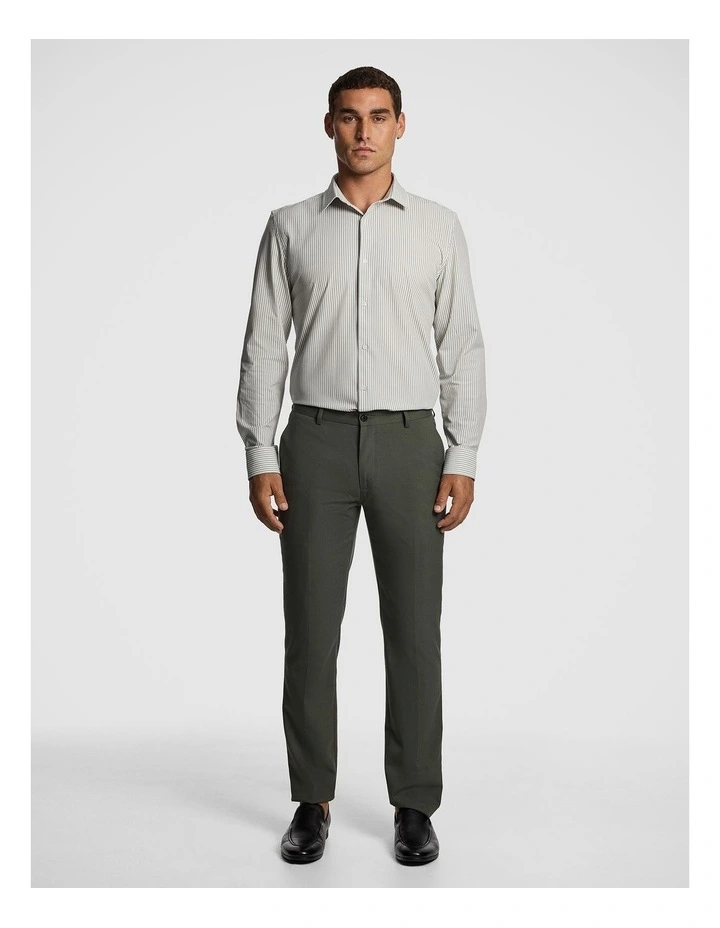 Adamos Slim Fit Stretch Dress Shirt in Natural image 5