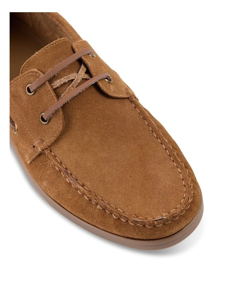 Theo Suede Boat Shoe in Tan image 4