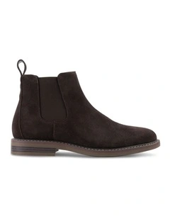 Brooks Suede Boot in Chocolate