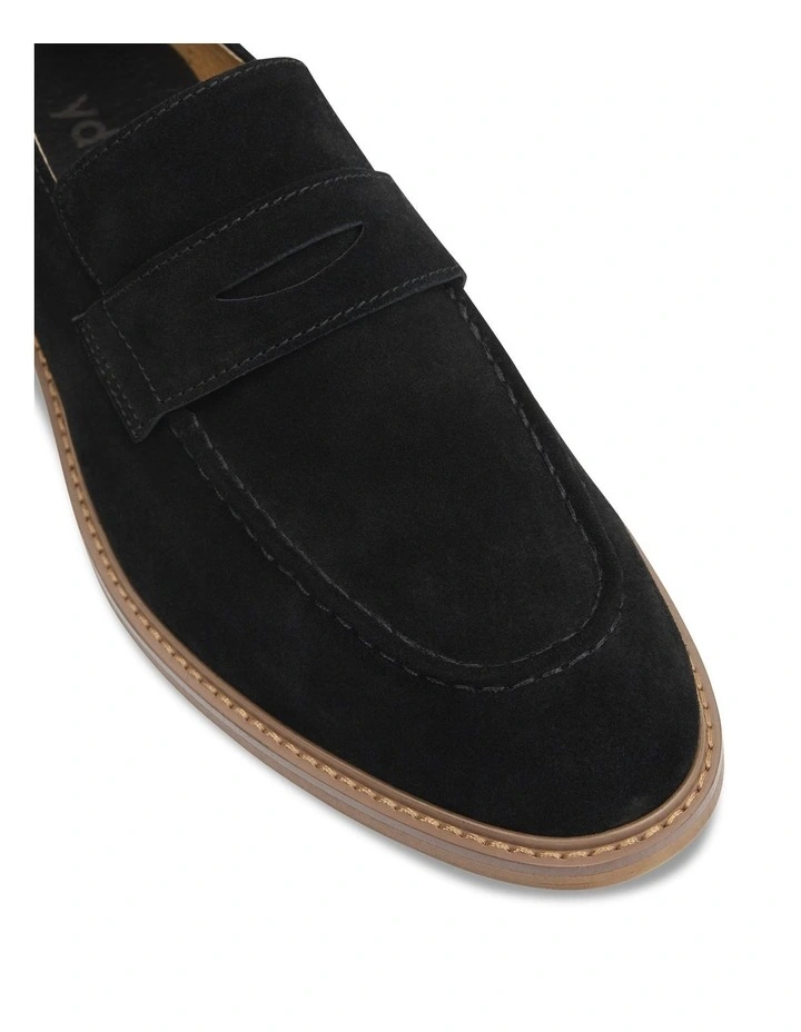 Maddox Suede Loafer in Black image 4
