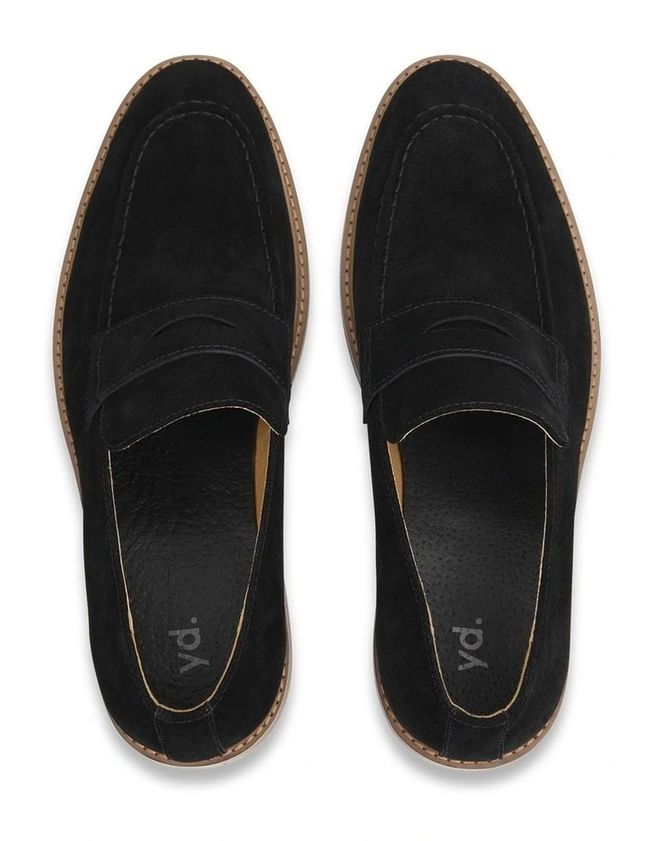 Maddox Suede Loafer in Black image 5