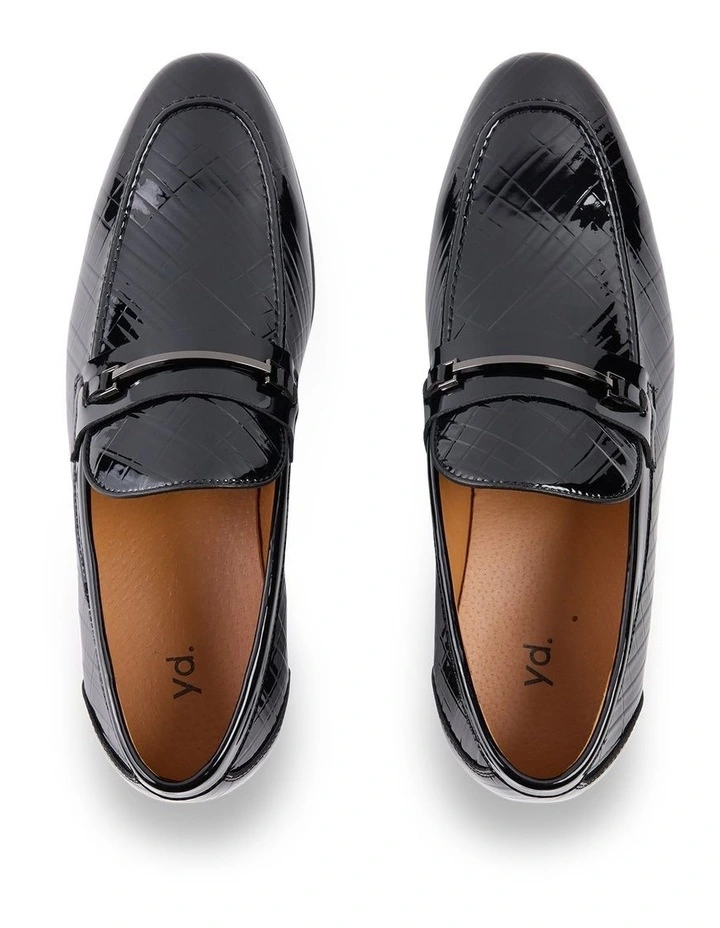 Slick Patent Leather Loafer in Black image 5
