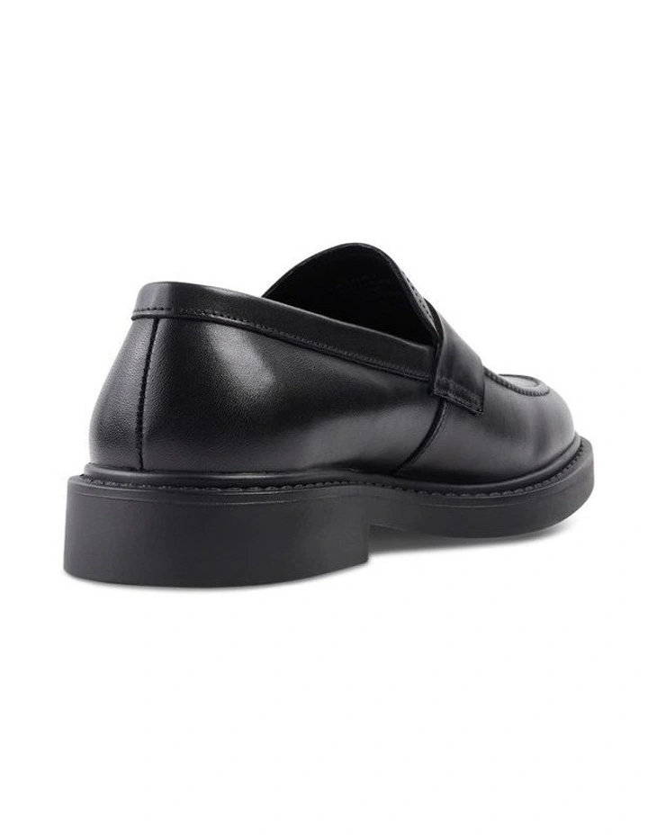 Nolan Penny Leather Loafer in Black image 2