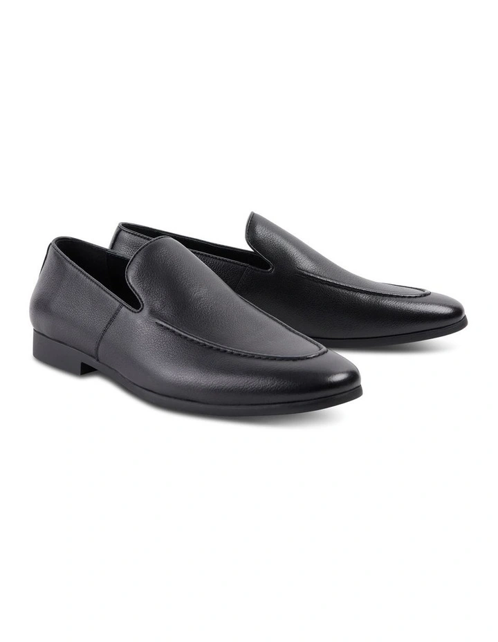Teddy Leather Loafer in Black image 3