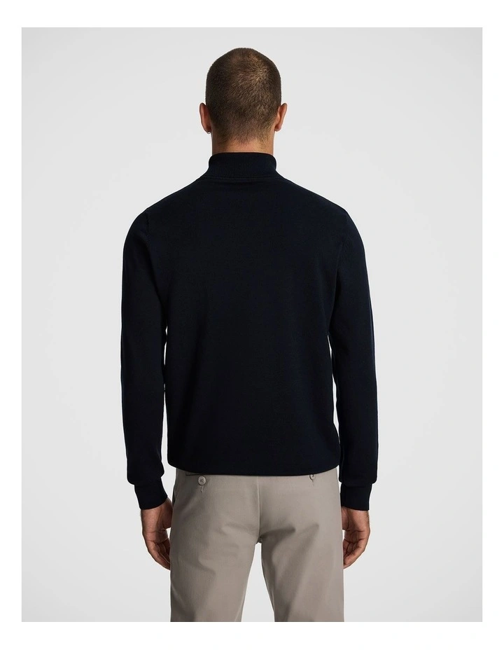 Gillespie Turtle Neck Knit in Blue 1 image 2