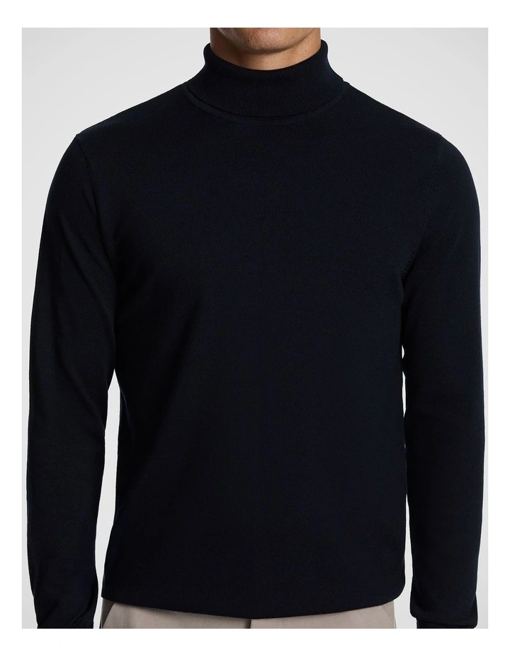 Gillespie Turtle Neck Knit in Blue 1 image 3